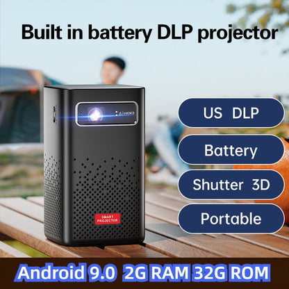 Miniproyector 3D portátil C900, compatible con 4K, batería de 8000 mAh
