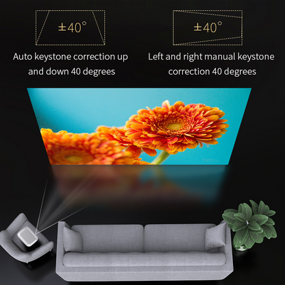 Vivicine V8 Pro Portable DLP 1080P 3D 4K Mini Projector