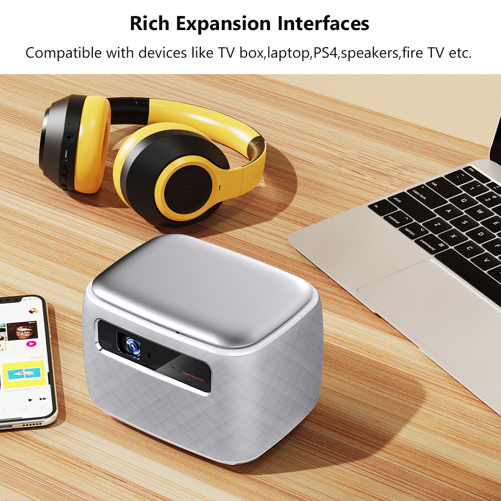 Vivicine V8 Pro Portable DLP 1080P 3D 4K Mini Projector