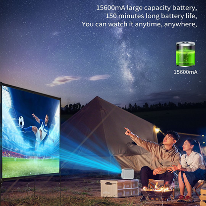 Vivicine V8 Pro Portable DLP 1080P 3D 4K Mini Projector