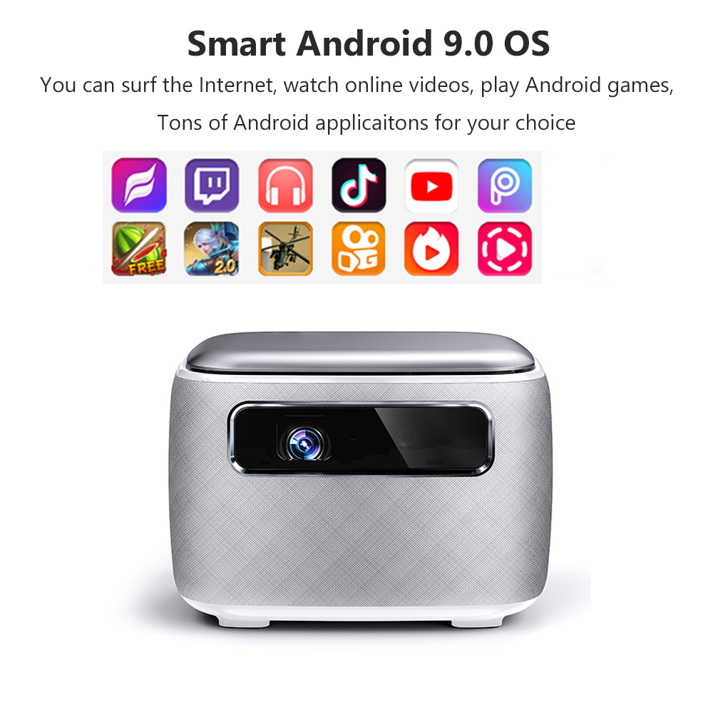 Vivicine V8 Pro Portable DLP 1080P 3D 4K Mini Projector