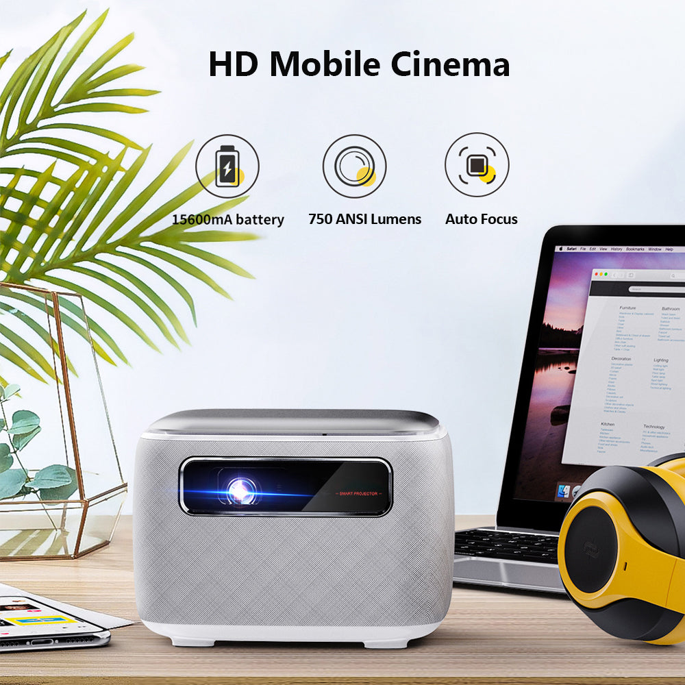 Vivicine V8 Pro Portable DLP 1080P 3D 4K Mini Projector