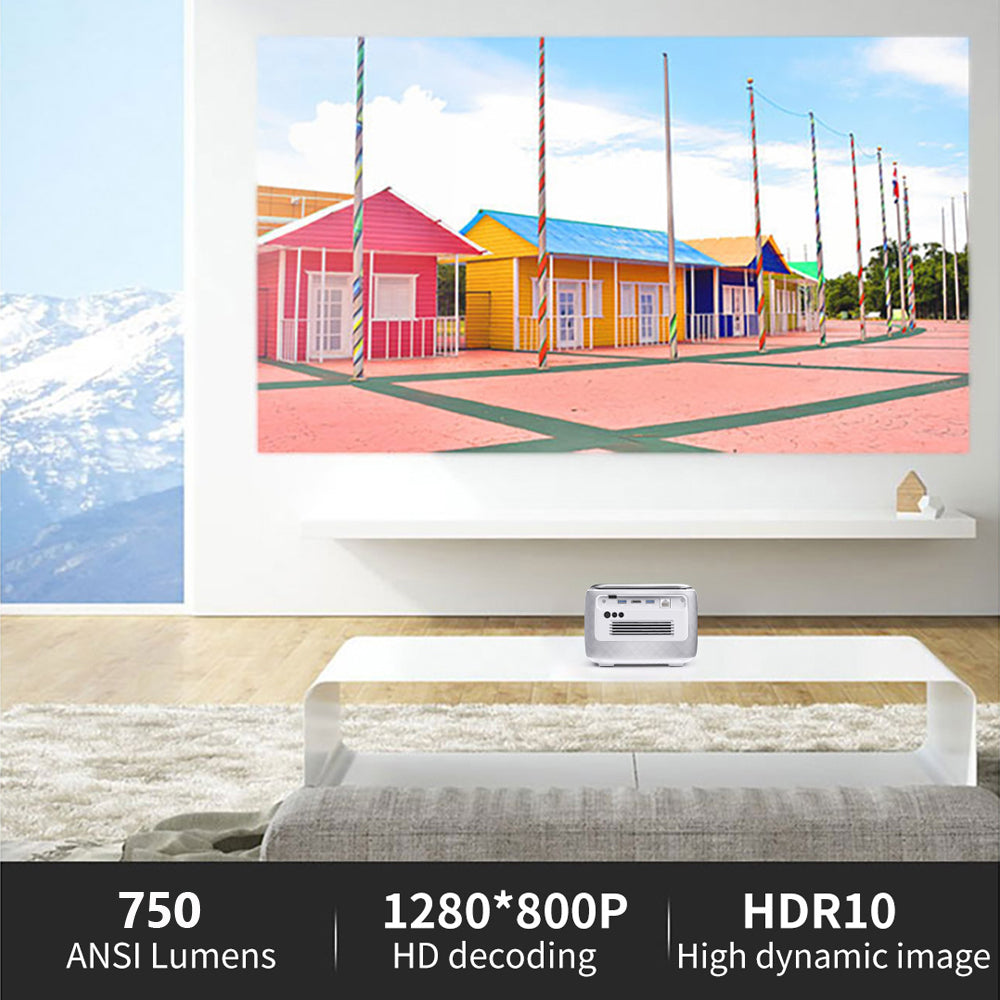 Vivicine V8 Pro Portable DLP 1080P 3D 4K Mini Projector