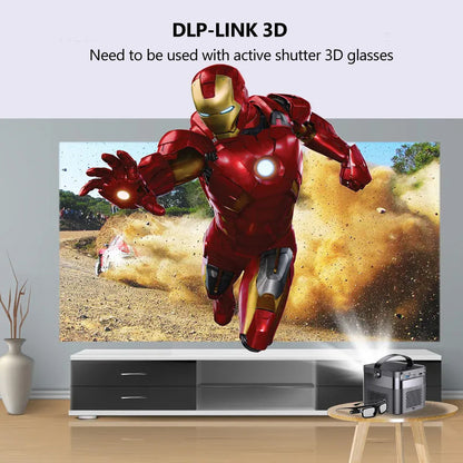 Proyector Vivicine M2 Android 9.0 1080p 3D 4K, batería integrada de 15600 mAh