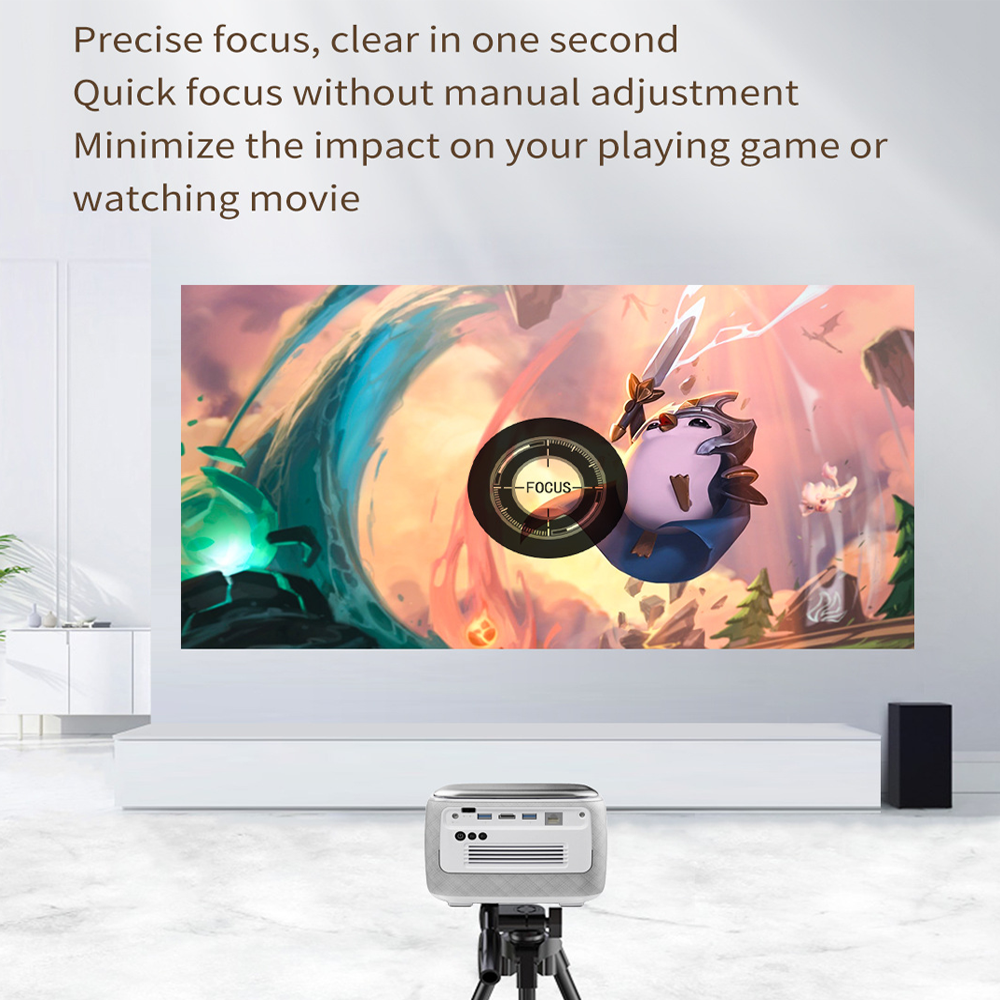 Vivicine V8 Pro Portable DLP 1080P 3D 4K Mini Projector