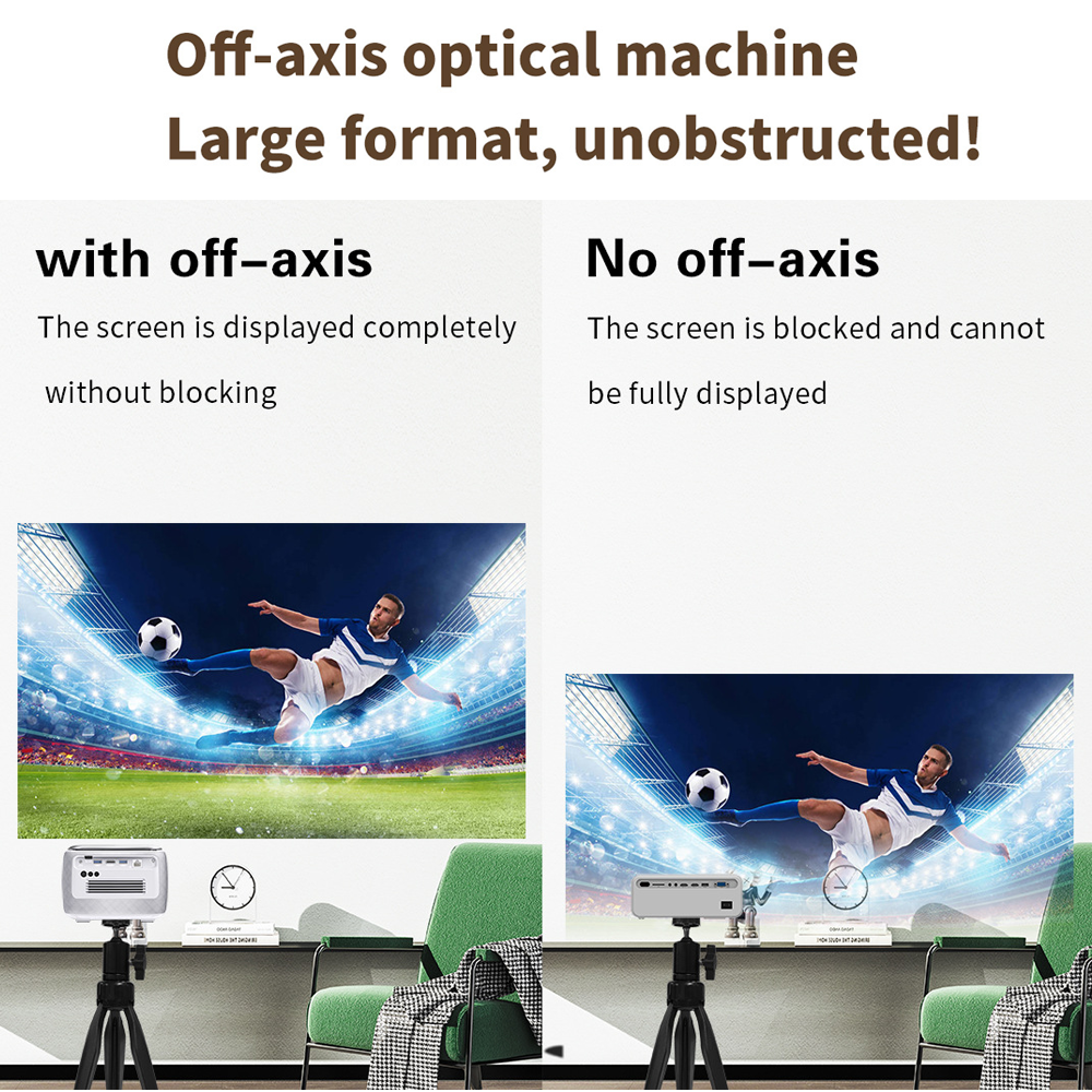 Vivicine V8 Pro Portable DLP 1080P 3D 4K Mini Projector