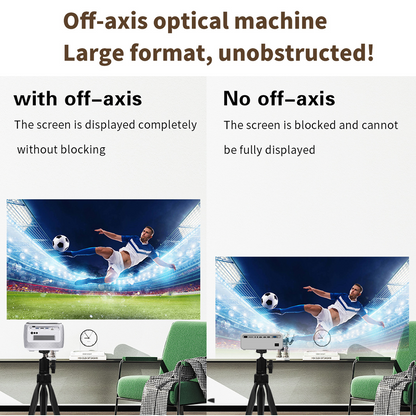 Vivicine V8 Pro Portable DLP 1080P 3D 4K Mini Projector