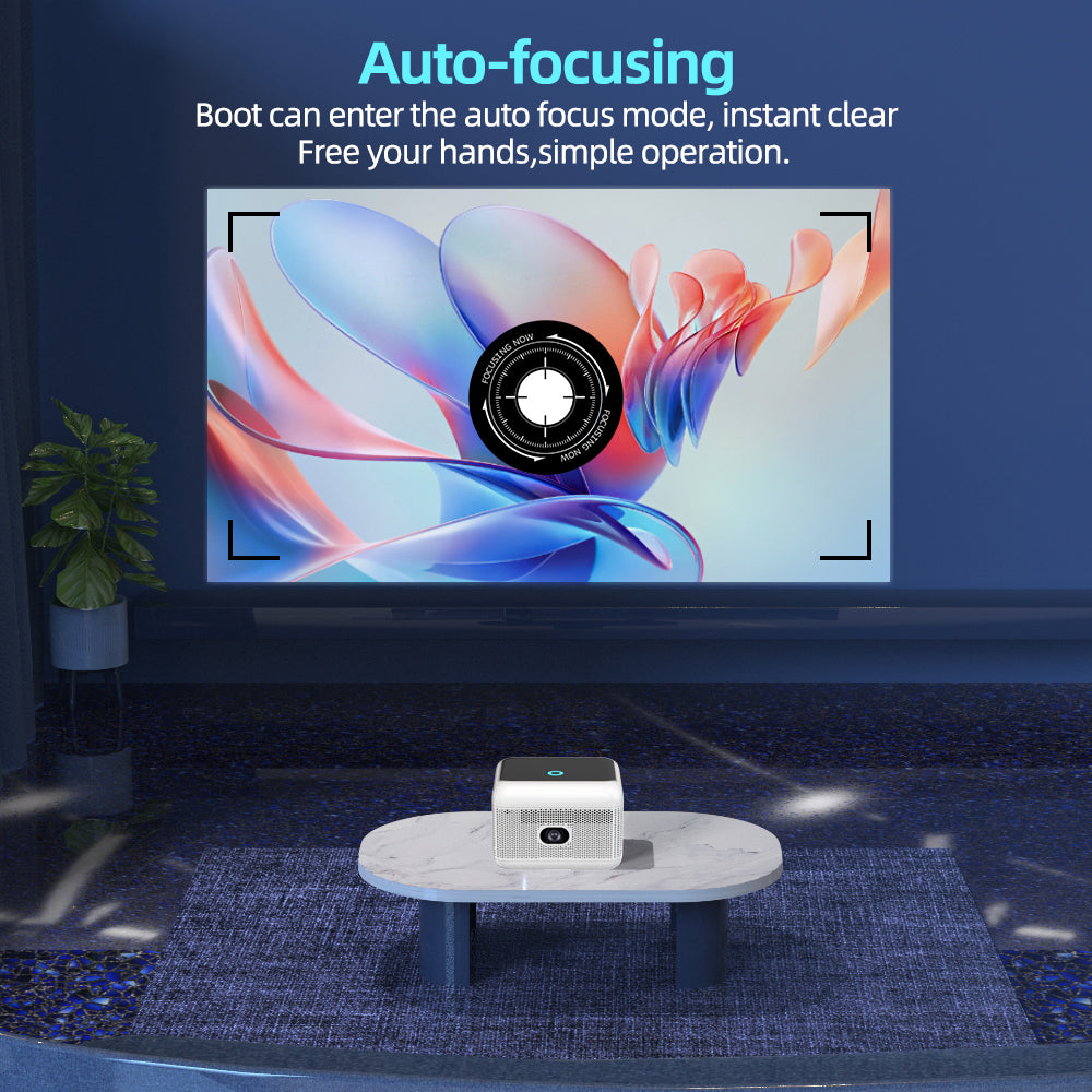 VIVICINE 1080p Full HD Projector 4K Support Auto Focus Auto Keystone