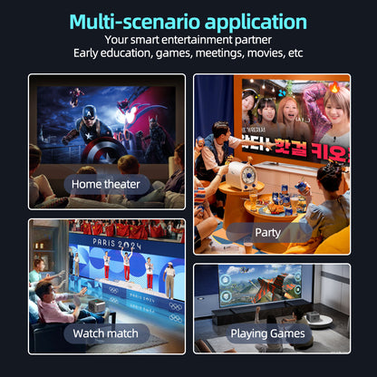 VIVICINE 1080p Full HD Projector 4K Support Auto Focus Auto Keystone