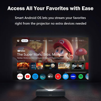 Proyector láser DLP Full HD 1080P de alcance ultracorto